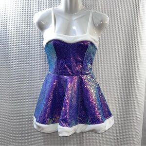 Avidlove ladies Shimmering Purple Mini Dress size small (NWT)